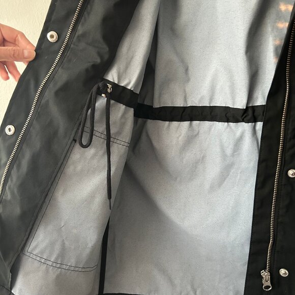 J. Crew Black Utility Rain Jacket Women's Size XXS NWOT - Picture 6 of 6